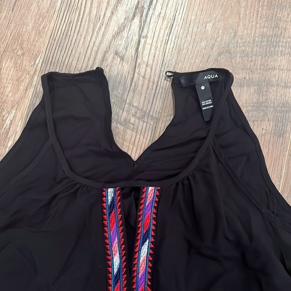 AQUA Woman’s Black Long Sleeve Cold Shoulder With Sleeve Design Size Small - Picture 2 of 6